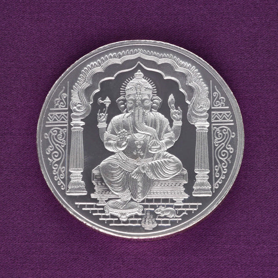 999 Silver Lord Ganesha Coin- 100g