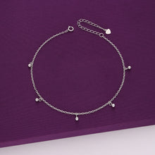  Charms of Spheres Silver Anklet