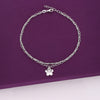 Floral Elegance Link Chain Anklet