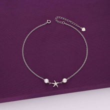  Pearly Delight Silver Anklet