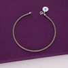 Statement Evil Eye Silver Anklet