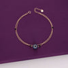 TRENDY EVIL EYE SILVER ANKLET