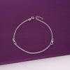 Minimalistic Infinity Silver Anklet