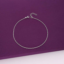  Minimalistic Link Chain Silver Anklet