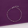 Argent Spheres Duo Silver Anklet