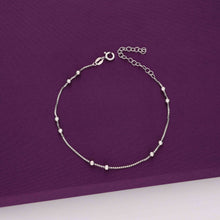  Argent Spheres Duo Silver Anklet