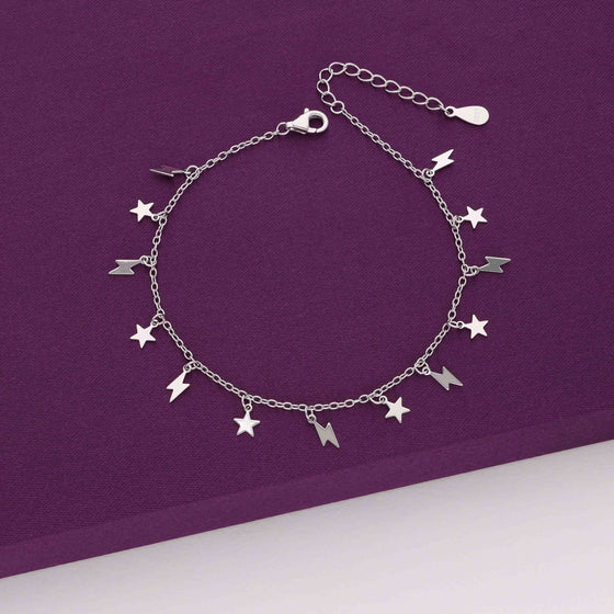 A Lightning of Stars Silver Bracelet