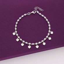  Heartfelt Stringlets Silver Charm Bracelet