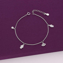  Sterling Silver Trendy Evil Eye Hamsa Charm Bracelet