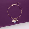 Trendy Evil Eye Charm Silver Bracelet