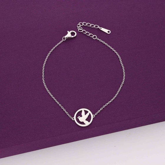 The Bird Within Silver Bracelet