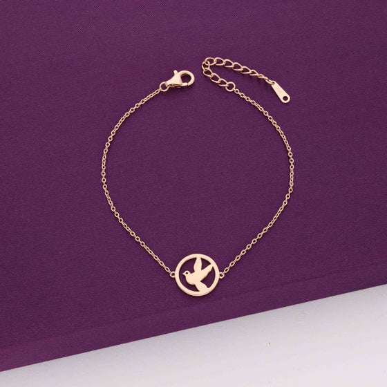 The Bird Within Silver Bracelet