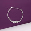 Fascinating Silver Leaf Bracelet