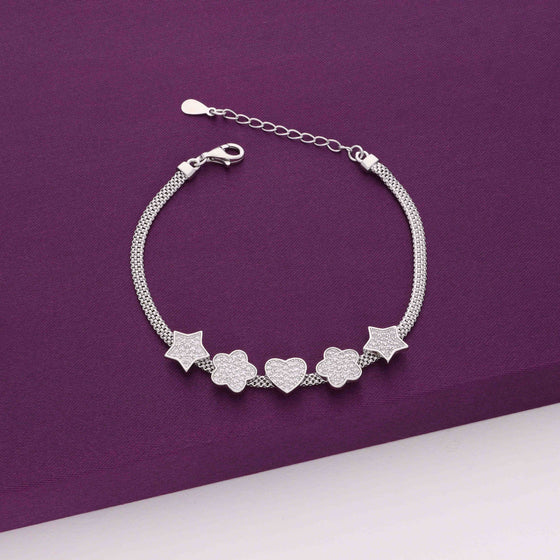 The Shape of You Silver Chain Bracelet