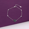 Minimal Green Star & Silver Beads Casual Bracelet