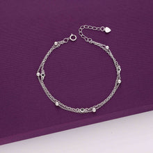  Minimalistic Double Lined Casual Silver Bracelet