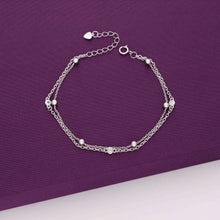  Diamante Concentrics Casual Silver & Rose Gold Bracelet 