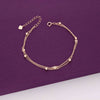 Diamante Concentrics Casual Silver & Rose Gold Bracelet 