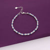 The Blissful Aura Evil Eye Floral Silver Bracelet