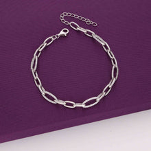  Quirky Loops Link Silver Bracelet