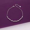 Simple Sterling Silver Plate Casual Bracelet