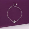 STERLING CRYSTAL SWAN SILVER CASUAL BRACELET