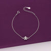 CRYSTAL CROWN ZIRCON SILVER CASUAL BRACELET