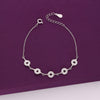 Radiant Sterling Silver Circle Bracelet