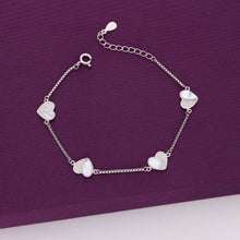  Heart of Love Silver Minimal Bracelet