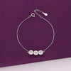 STERLING SILVER CRYSTAL CASUAL BRACELET