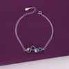 Circular Radiance Silver Bracelet