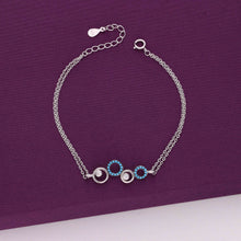  Circular Radiance Silver Bracelet