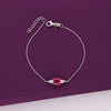 Timless Crystal Trio Silver Bracelet