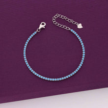  Classic Blue Stone Tennis Bracelet