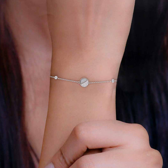 Circle of Elegance Silver Bracelet