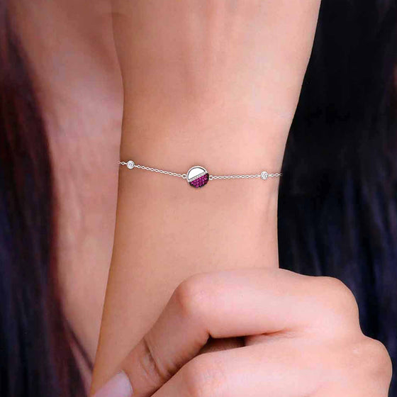 Circle of Elegance Silver Bracelet