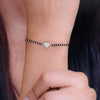 Sterling Silver Heart Mangalsutra Bracelet