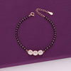 Sterling Silver Crystal Mangalsutra Bracelet