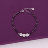 Sterling Silver Crystal Mangalsutra Bracelet