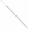 Sterling Silver Elegant Circle Mangalsutra Bracelet