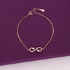 Sterling Silver Solitaire Infinity Bracelet