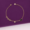 String Of Hearts Silver Casual Bracelet