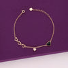 String Of Hearts Silver Casual Bracelet