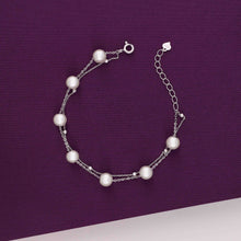  Sterling White Chic Pearl Bracelet