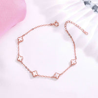 Sterling Rose Gold Chic Clover Bracelet