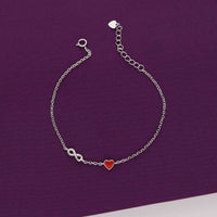 Chic Infinity Heart Bracelet