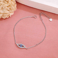 Minimalist Evil Eye Link Bracelet