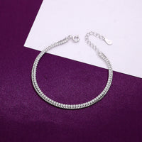 925 sterling silver double-layer CZ tennis bracelet for women, sparkling adjustable bracelet with cubic zirconia, luxury jewelry 