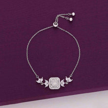  Sterling Silver Shimmering Charm Bracelet