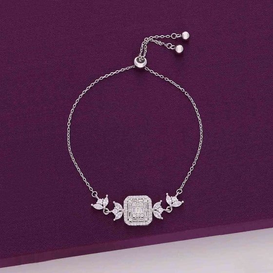 Sterling Silver Shimmering Charm Bracelet